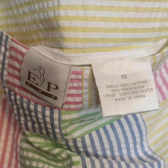 EP Pro Striped Skort with Pastel Hues - Picture 4 of 6